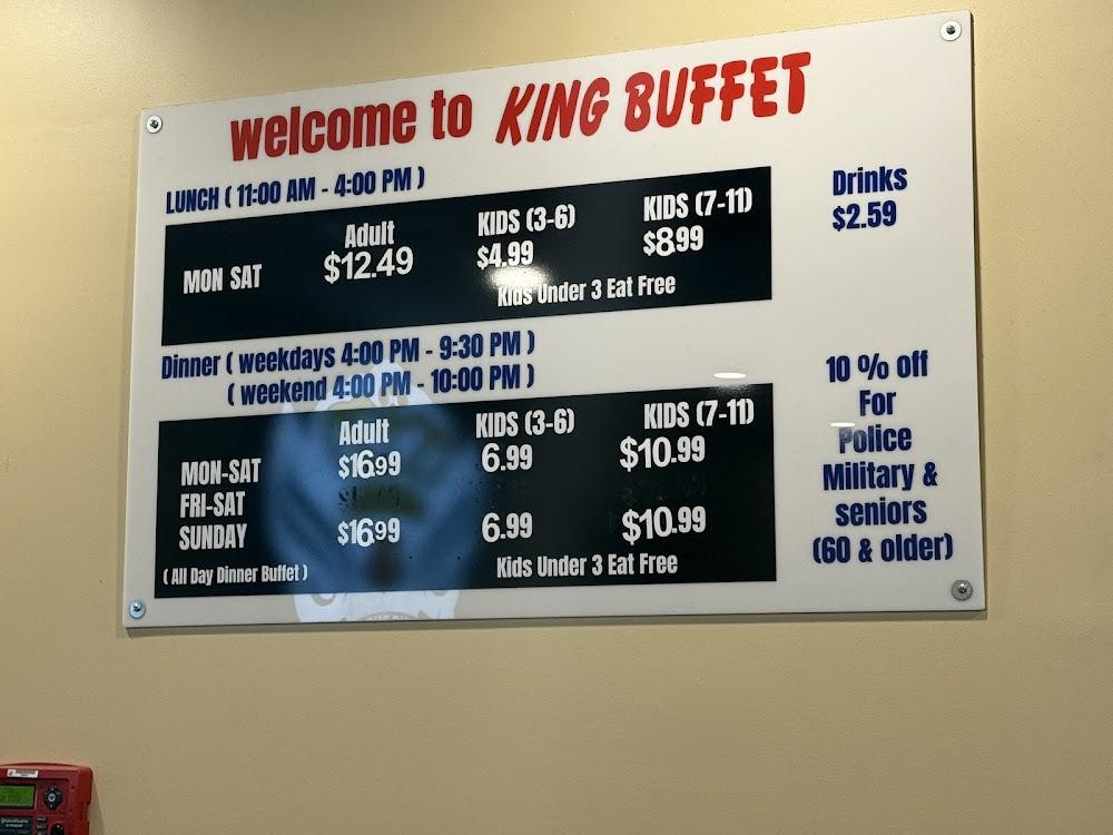 King Buffet Menu image 1